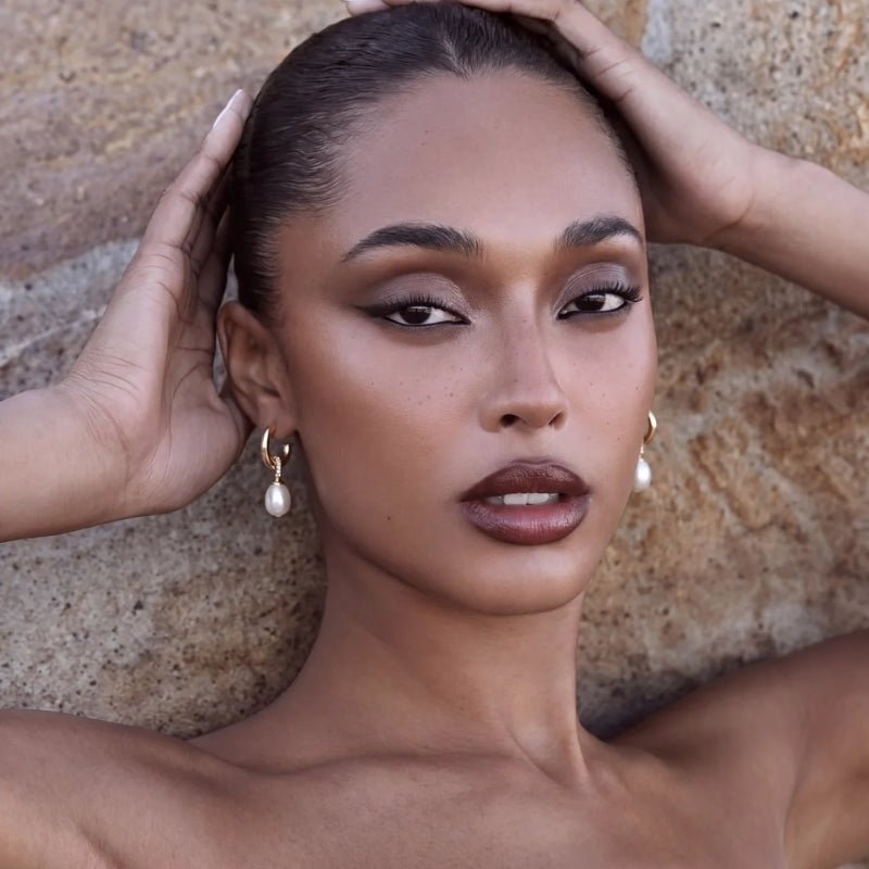 Pearl Drop Earrings - Nala Hoop
