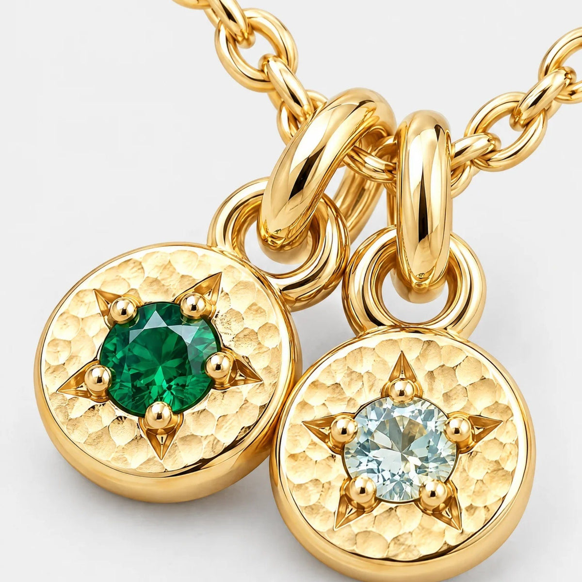 Star Charm Custom Birthstone Necklace | Moonela