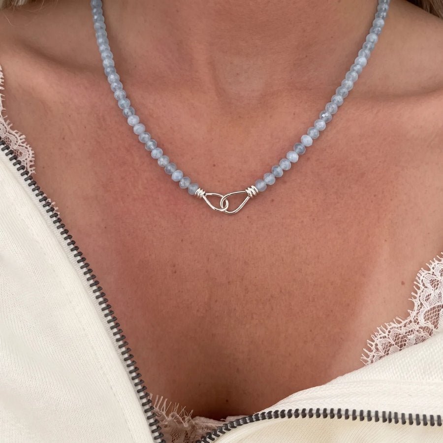 Aqua Beaded Necklace