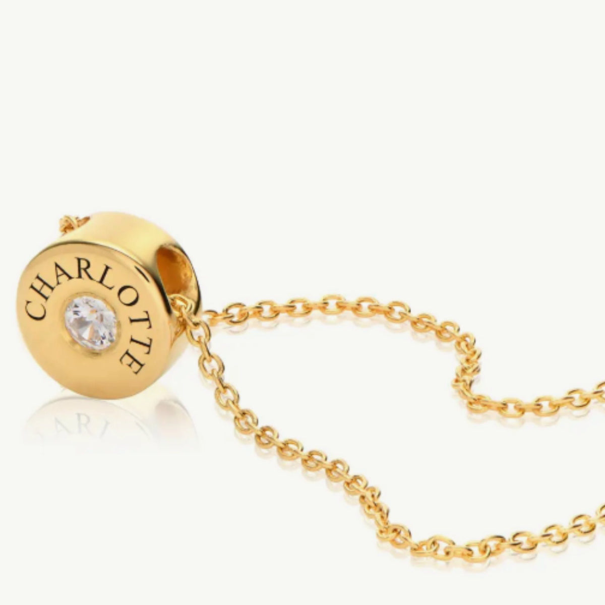 Nova Engraved Custom Birthstone Necklace | Moonela