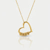 Gegraveerd Hart Ketting - Gepersonaliseerd Goud Naam