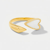 Hart Ring - Amor Parelmoer